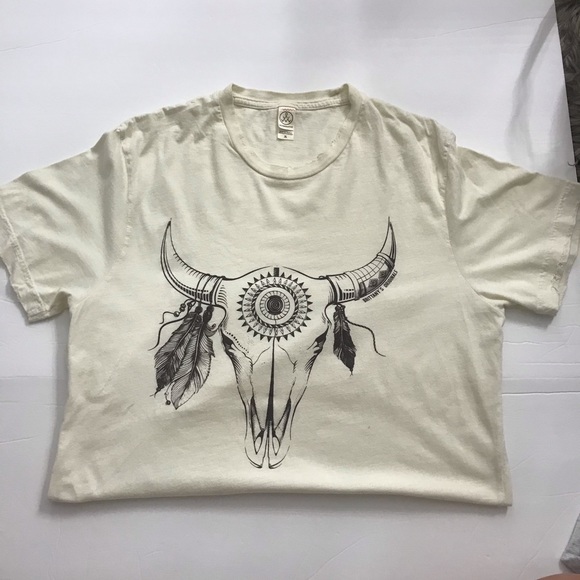 Tops | Cow Skull Tee | Poshmark